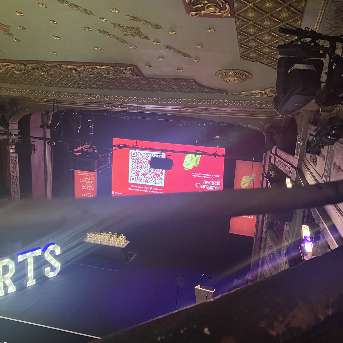 Nominated for an award - guessing from the assigned seating that we haven’t won!