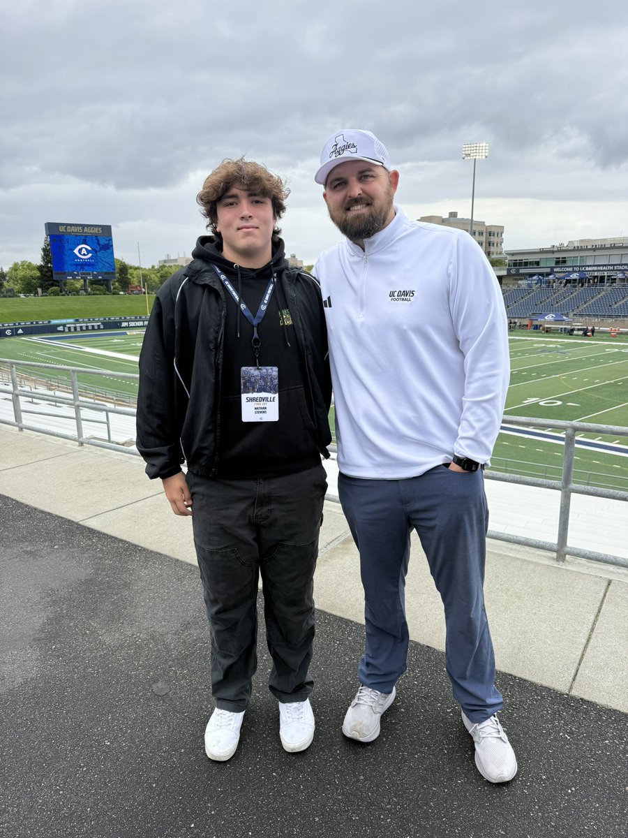 Nathan stevens (@nathan_stevens_) on Twitter photo Thank you <a href="/UCDfootball/">UC Davis Football</a> for the invite to your junior day. I appreciate your time and hospitality yesterday truly had an amazing time. <a href="/CoachJerryBrady/">Jerry Brady</a> <a href="/Coach_CoombsUCD/">Matt Coombs</a> <a href="/WyattGardner23/">Wyatt Gardner</a> <a href="/EdisonChargerFB/">Edison Football ⚡️</a> <a href="/CoachTThom/">Troy David Thomas</a> <a href="/KaesbauerSonny/">Sonny Kaesbauer</a> Thank you <a href="/UCDfootball/">UC Davis Football</a> for the invite to your junior day. I appreciate your time and hospitality yesterday truly had an amazing time. <a href="/CoachJerryBrady/">Jerry Brady</a> <a href="/Coach_CoombsUCD/">Matt Coombs</a> <a href="/WyattGardner23/">Wyatt Gardner</a> <a href="/EdisonChargerFB/">Edison Football ⚡️</a> <a href="/CoachTThom/">Troy David Thomas</a> <a href="/KaesbauerSonny/">Sonny Kaesbauer</a>