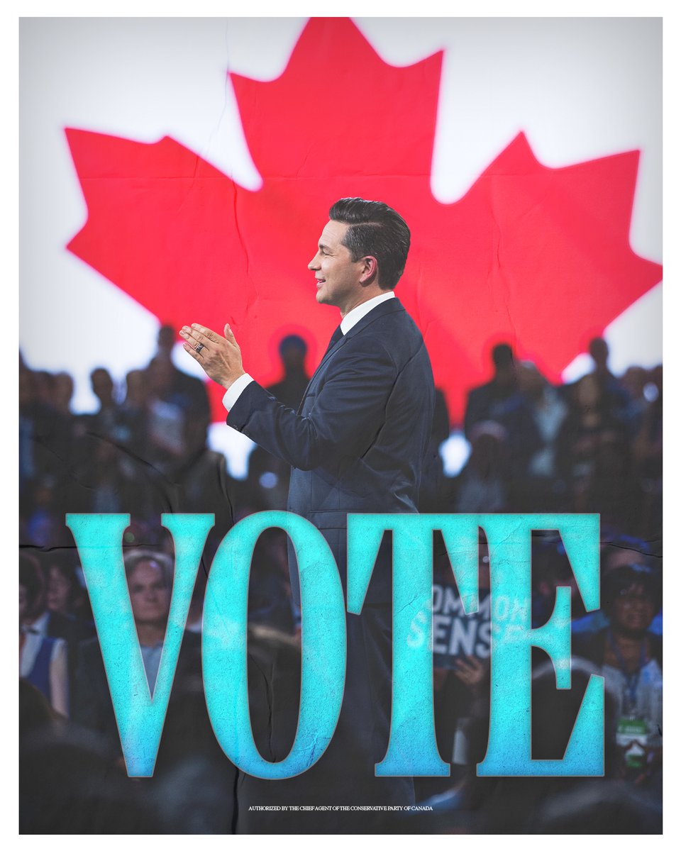 PierrePoilievre's tweet image. VOTE for Change TOMORROW.

Find your nearest polling location: elections.ca