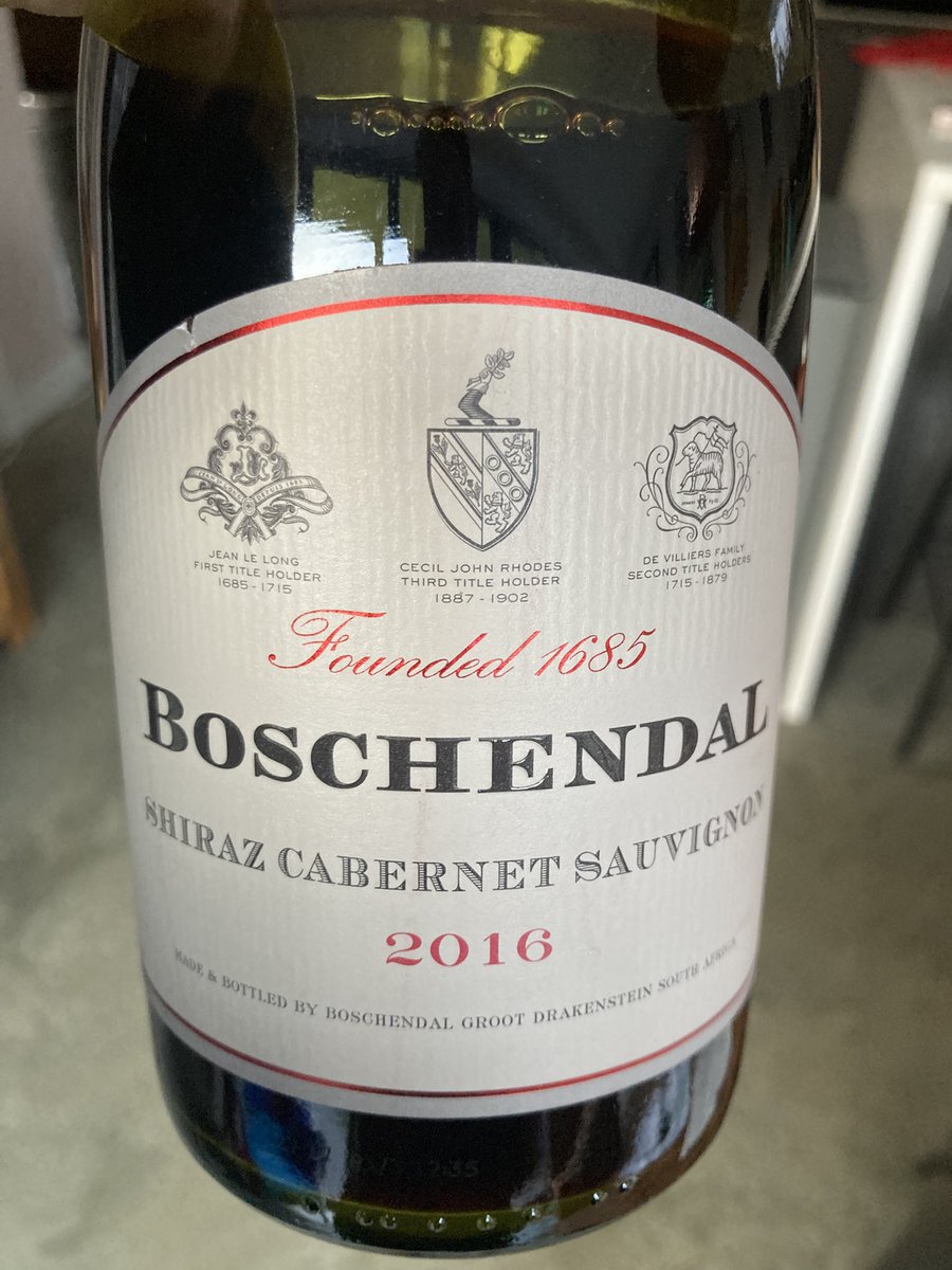 Still one of my favourites. Aged to perfection. Patience paying off. <a href="/BoschendalWines/">Boschendal Wines</a> do you still make this blend? Can only get Shiraz in UK supermarkets for the last couple of years but not the blend 🤞🏼