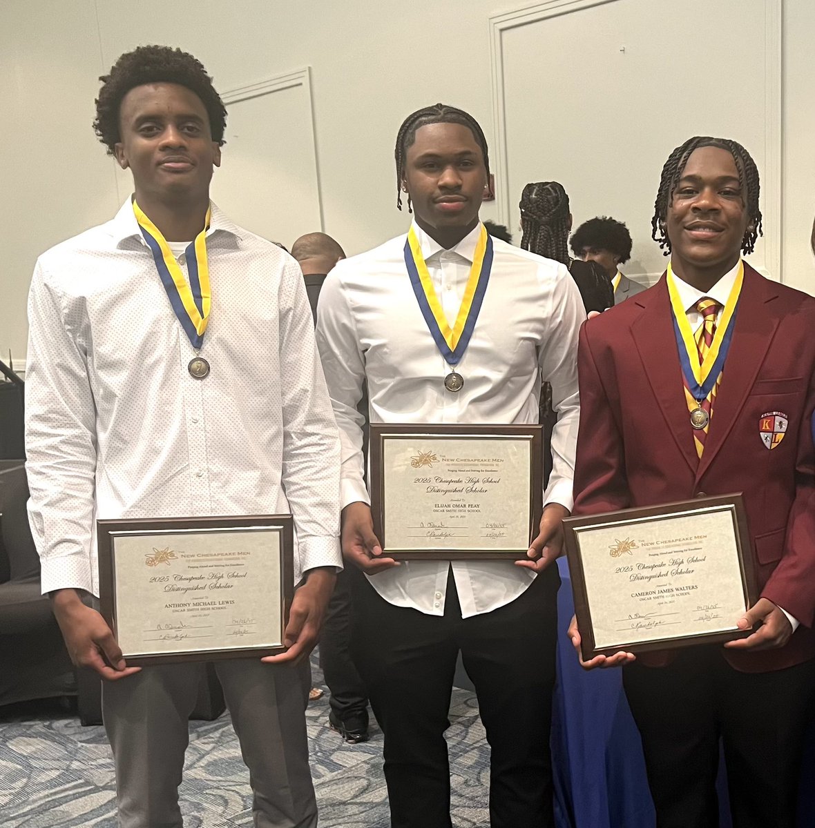 The New Chesapeake Men for Progress Education Foundation Black Male Achievement Scholarship 🏅🎖️#smithset #family
