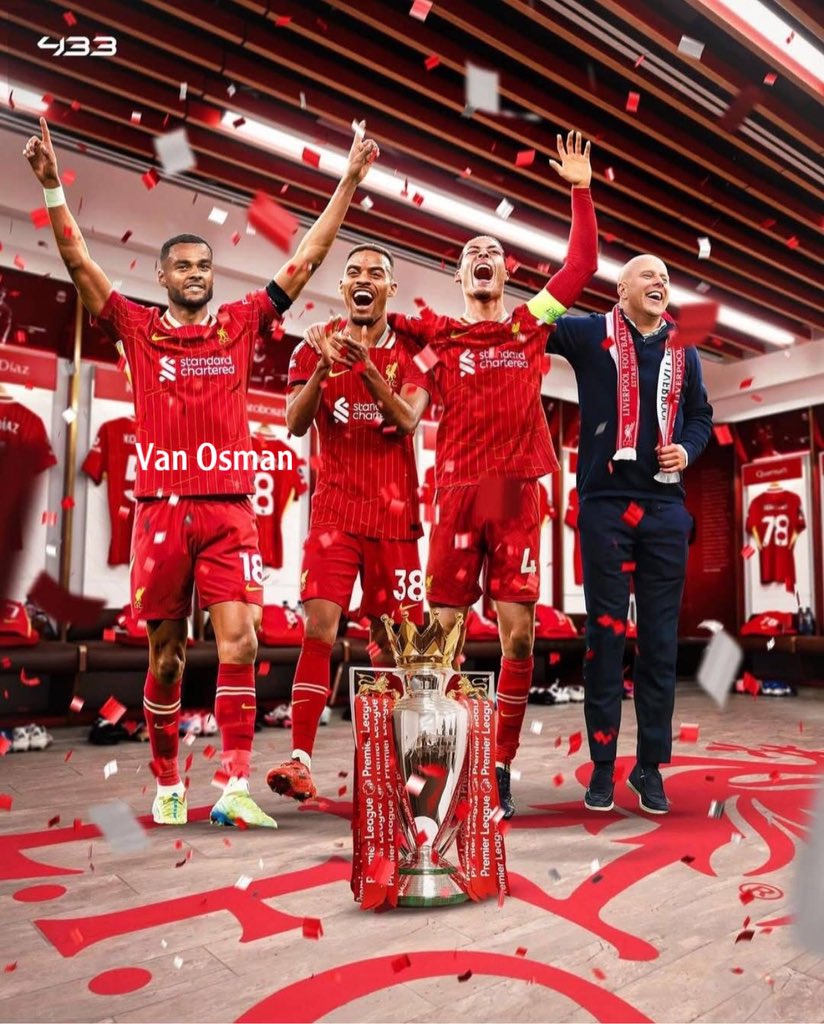Ali_VanOsman's tweet photo. المدرب الهولندي آرني سلوت في أول موسم له مع ليفربول يقودهم إلى التتويج بلقب البريميرليغ موسم 2024/25 إلى جانب لاعبيه الثلاثي البرتقالي القائد فان دايك والثنائي المميز غرافنبرغ وغاكبو🧡
اللقب 20 بتاريخ الدوري🏆 https://t.co/whYjIOdCZv