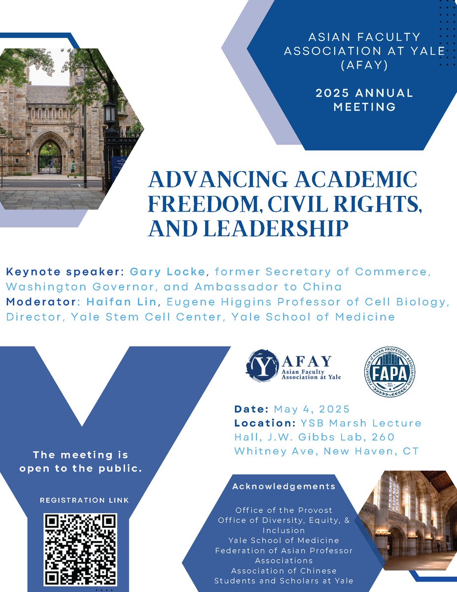 AFAY will hold its 2025 Annual Meeting on May 4, 2025. This meeting will showcase our growth and accomplishments, celebrate the remarkable contributions of AFAY members, and align our visions and next agenda. (1/3)