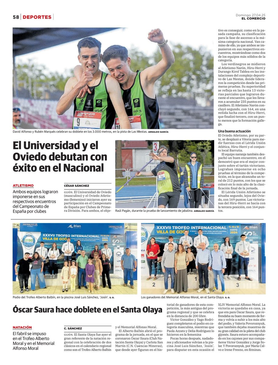 PB 8:07.68 en 3000 y victoria del equipo. Seguimos 🪓