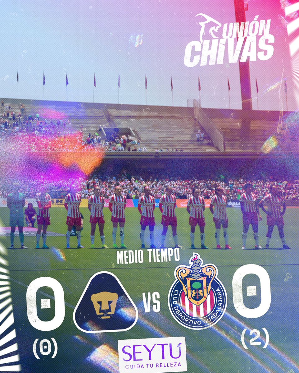 ChivasFemenil's tweet image. Medio tiempo en el Olímpico Universitario. 

Nos vamos al descanso tras unos intensos 45 minutos manteniendo la ventaja en el marcador.

¡A CERRAR EL PASE EN LA SEGUNDA MITAD, REBAÑO!💪