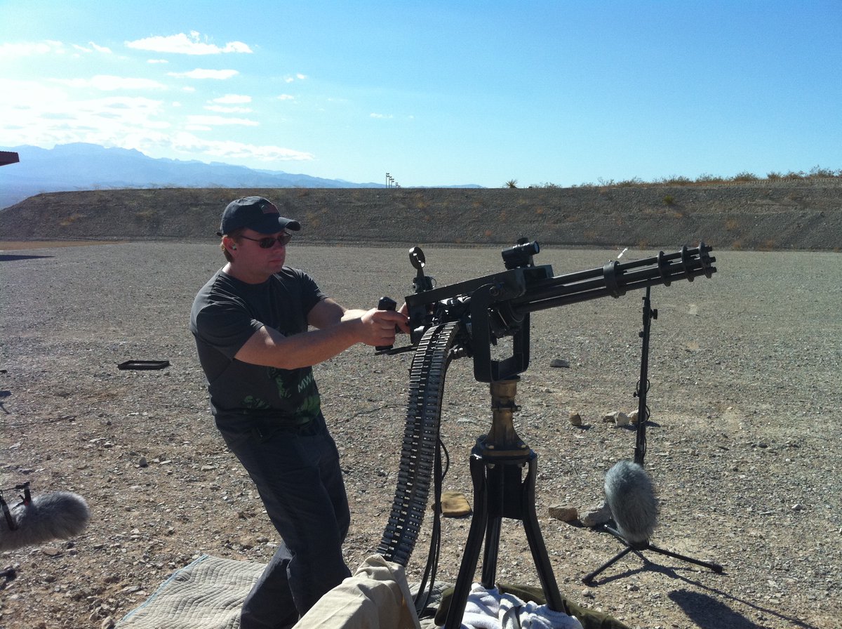 That time I brought in a mini gun for the design and audio teams to replicate it in Call of Duty Modern Warfare 2.   Authenticity is always king.