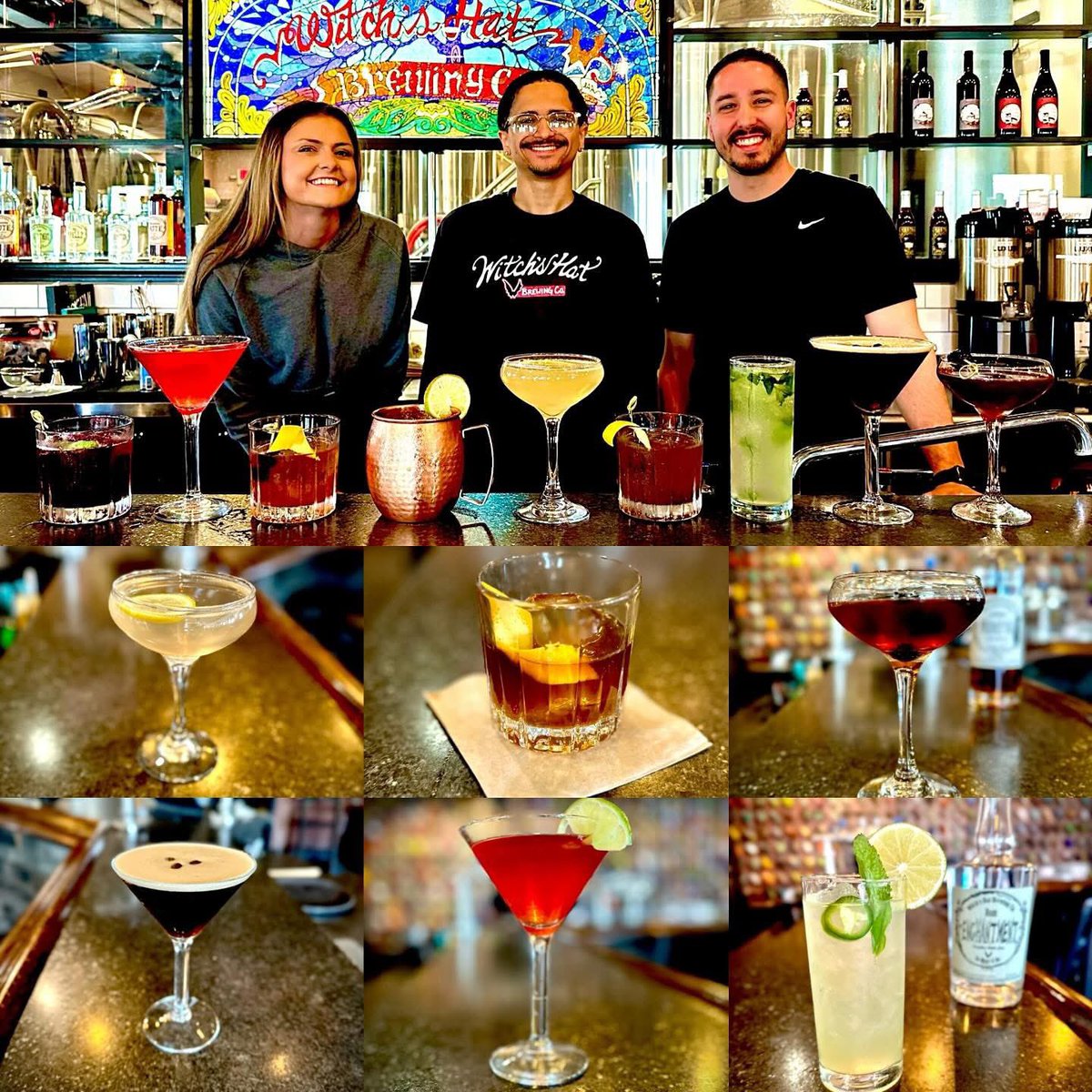 It’s official!! We are finally licensed to bring your spirits and cocktails! Justin, Dom and Lindsay put together an amazing line up of signature cocktails. Come give them a taste!
