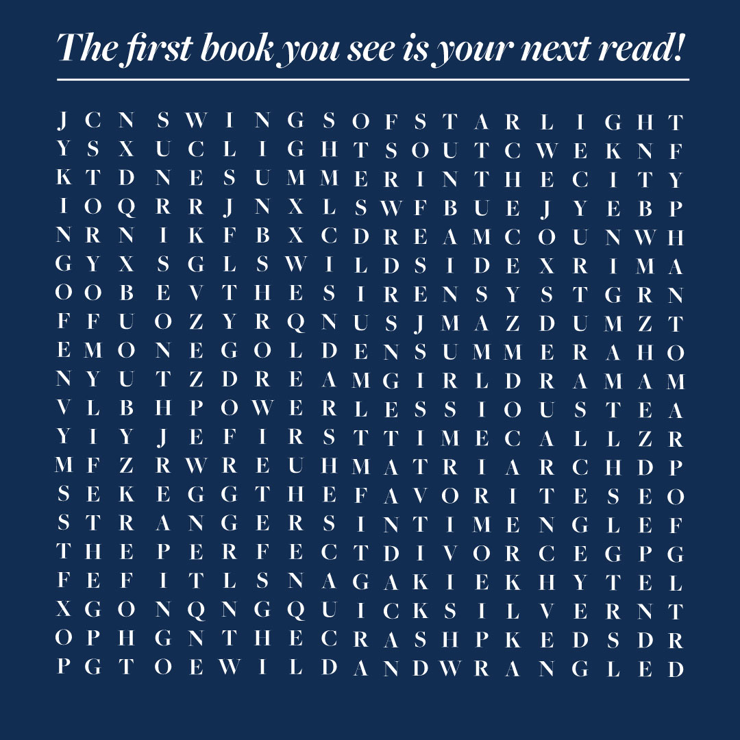 Comment your next read below, and then grab your copy in-store or online TODAY!