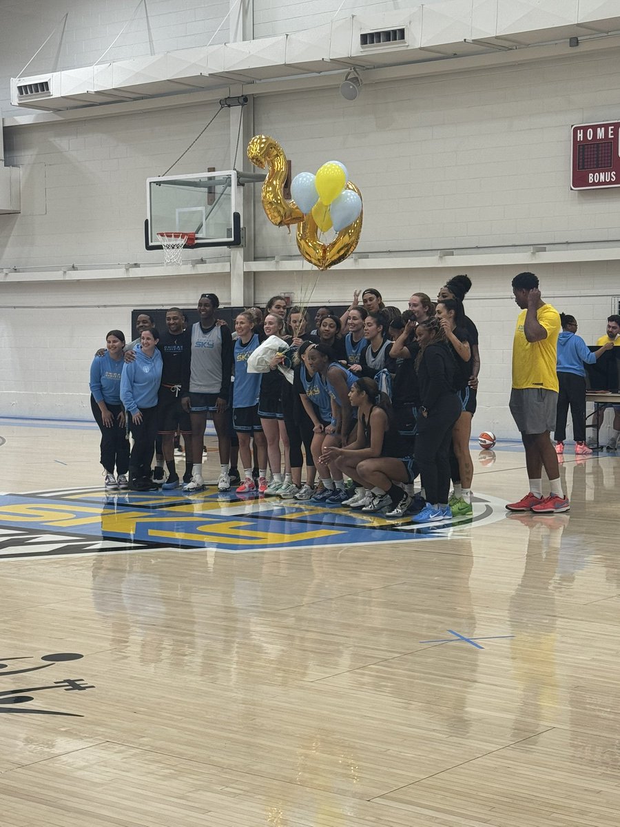 Sky honor longtime trainer Ann Crosby on 20 years with the team after the first practice