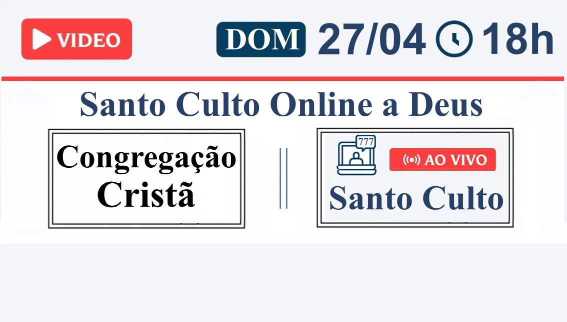 bhfrotas's tweet photo. Santo Culto Online a Deus (Vídeo) - DOM - 27/04/2025 18:00 @CultoOnlineBR  https://t.co/pSRICYjfhH via @YouTube https://t.co/195liCsc3s