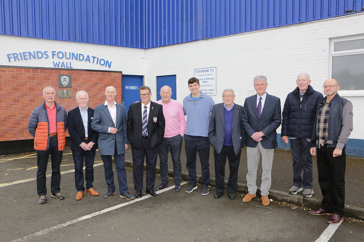 ColeraineFC's tweet photo. 👋 it was great to welcome members of the 1965 and 1975 Irish Cup winning teams to The Showgrounds yesterday afternoon.

The club places on record its thanks to EVERYONE who helped make the event possible.

Legends recognised 💙 #COTB https://t.co/gXY6l1B0Xv