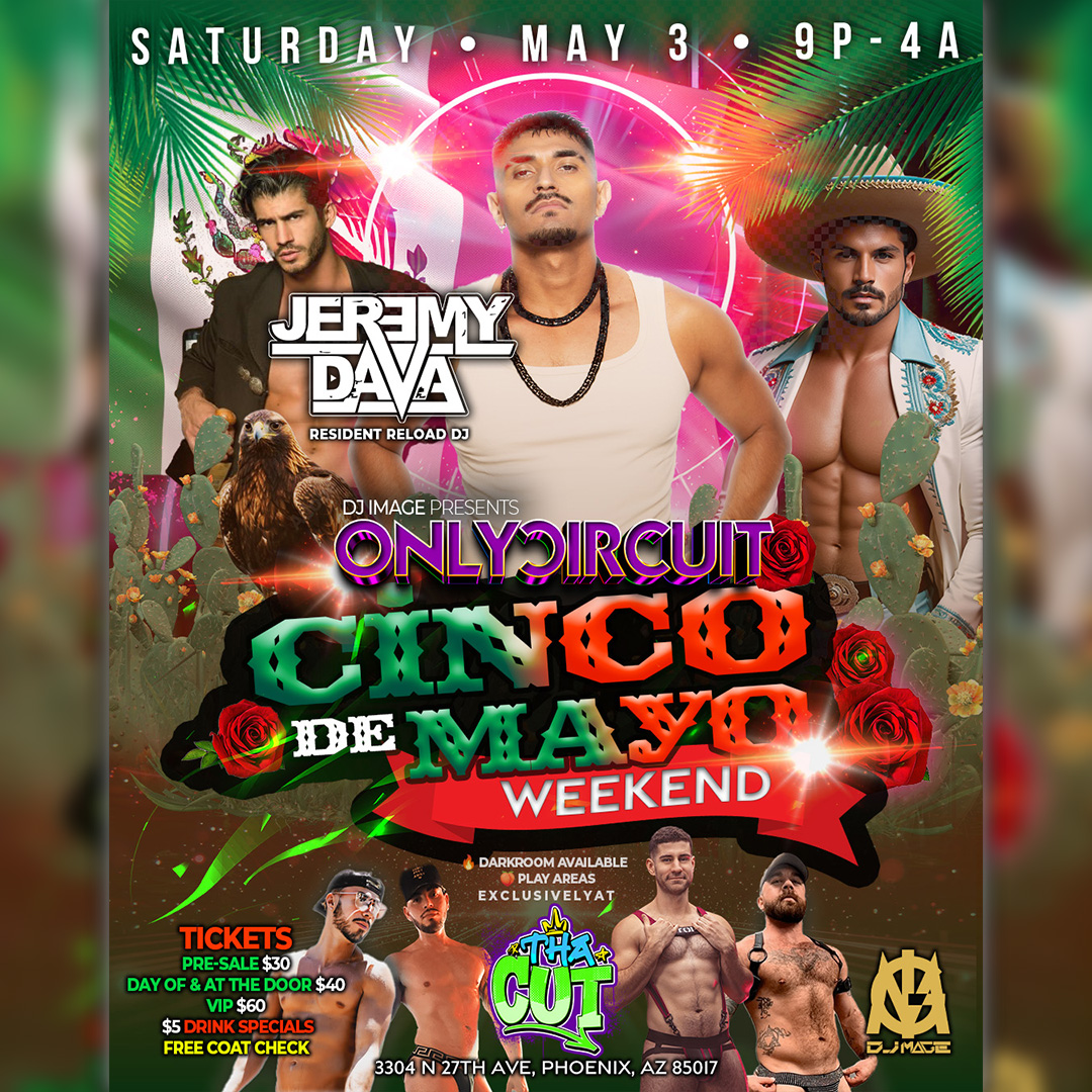 Thank you,<a href="/djimagemusic/">DJ Image</a>, for the opportunity to design the next OnlyCircuit flyer. Be sure to join DJ Image for the Cinco de Mayo-themed party on Saturday, May 3, starting at 9 p.m. with DJ Jeremy Dava, Reload's Resident DJ. #GraphicDesign