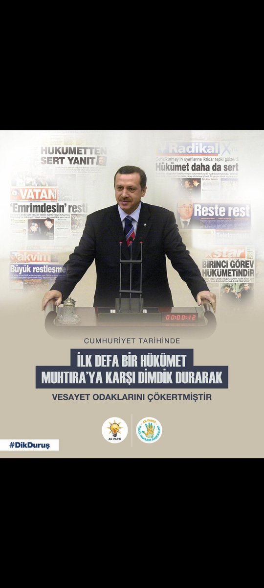 Akşam  Muhtıra veren kabadayılar. Sabah süt dökmüş kedi gibi başlarını yukarı kaldıramadılar