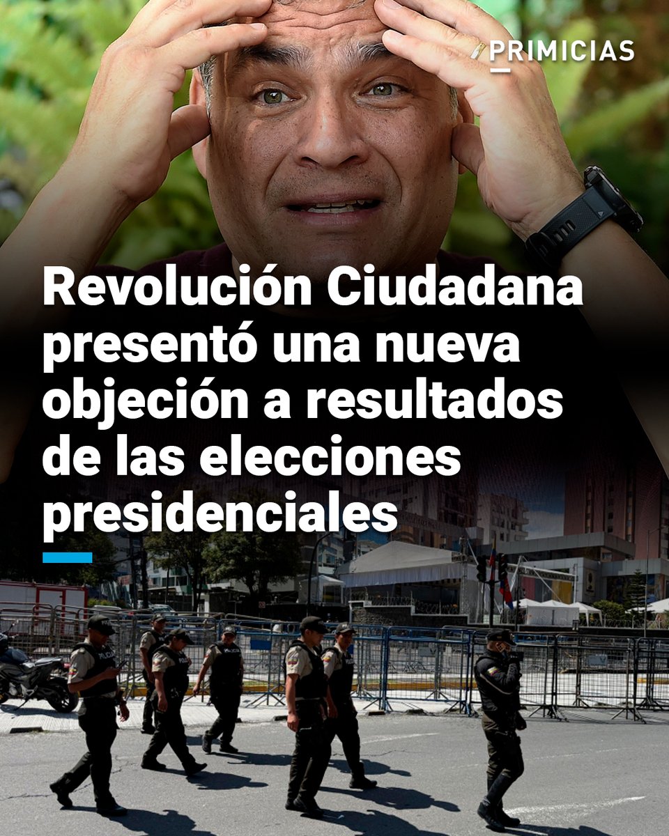 Primicias's tweet photo. Francisco Estarellas, procurador de la alianza RC-RETO, anunció recursos ante el Contencioso Electoral e instancias internacionales por supuestas irregularidades en la segunda vuelta electoral. https://t.co/WeTR3QhpdN https://t.co/ZxEfB7NQty