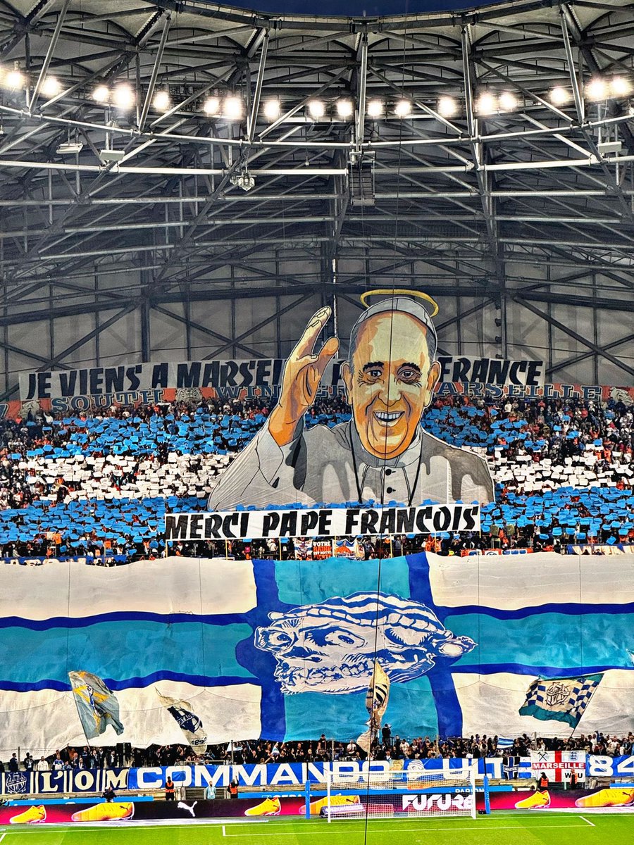 J31 OM-Brest

Hommage 🕊️ 

"Je viens à Marseille pas en France"
Merci Pape François. 🧡