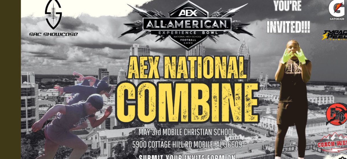 Jensen Strobele (@jensen_strobele) on Twitter photo Blessed to be selected to compete in the AEX National Combine Series, Charleston Showcase; Mt. Pleasant, SC - 10 May
<a href="/SacShowcase/">SAC SHOWCASE 🏈</a> <a href="/EXPOCombine/">EXPO+</a>
#HardWorkPaysOff #Qb1 #ImYourGunSlinger
<a href="/PrepRedzoneVA/">Prep Redzone Virginia</a> <a href="/PWCsportsVA/">Prince William County Sports</a>
<a href="/FootballMonst3r/">DMV Football Monster</a>
<a href="/bdtigerfootball/">Brentsville District Football</a> <a href="/CoachLow_/">Brian Lowery</a>
<a href="/JamesTabary/">JT</a> Blessed to be selected to compete in the AEX National Combine Series, Charleston Showcase; Mt. Pleasant, SC - 10 May
<a href="/SacShowcase/">SAC SHOWCASE 🏈</a> <a href="/EXPOCombine/">EXPO+</a>
#HardWorkPaysOff #Qb1 #ImYourGunSlinger
<a href="/PrepRedzoneVA/">Prep Redzone Virginia</a> <a href="/PWCsportsVA/">Prince William County Sports</a>
<a href="/FootballMonst3r/">DMV Football Monster</a>
<a href="/bdtigerfootball/">Brentsville District Football</a> <a href="/CoachLow_/">Brian Lowery</a>
<a href="/JamesTabary/">JT</a>