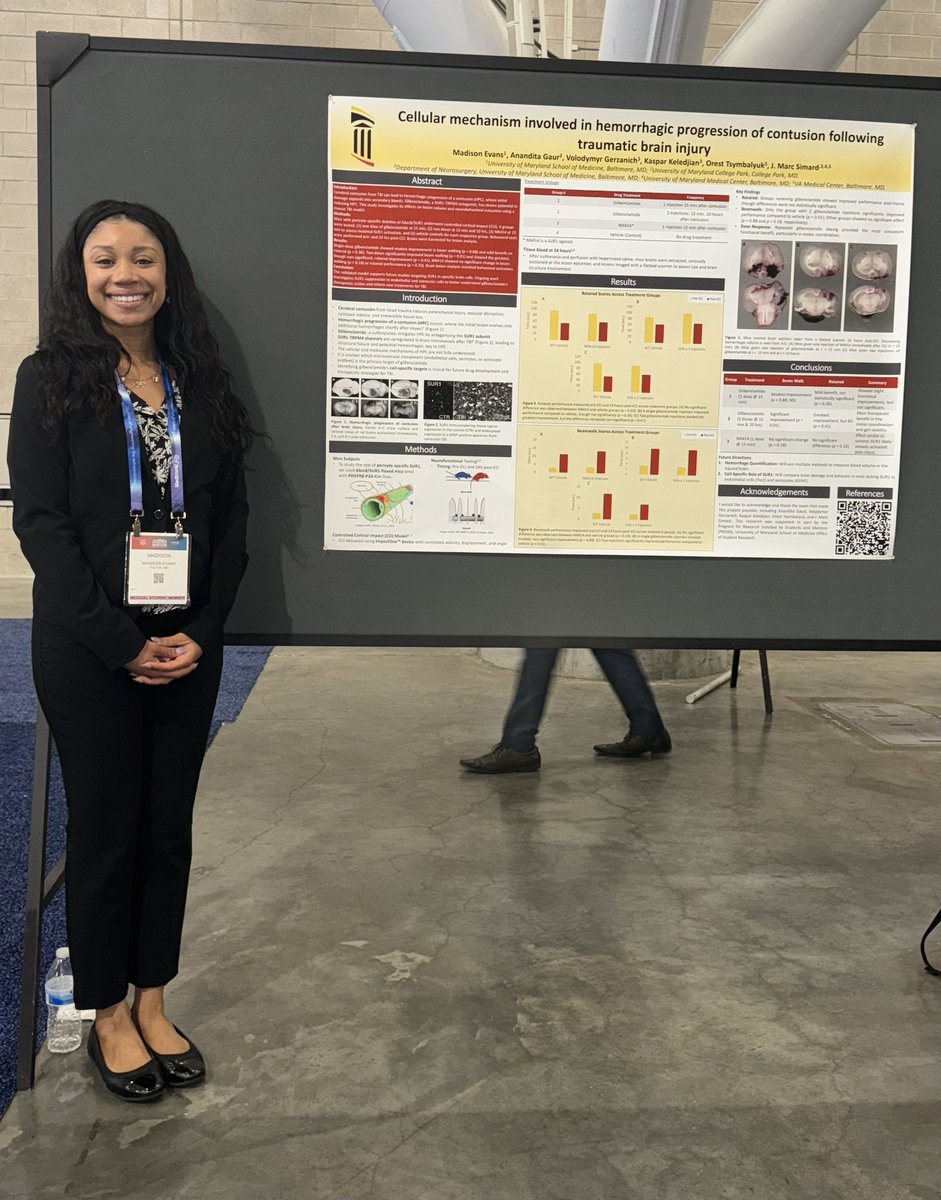 madisoncsevans's tweet image. Turning passion into impact — honored to share my research on cellular mechanisms driving hemorrhagic progression of contusion after TBI at @AANSNeuro 2025! Excited to contribute to the future of brain injury care and discovery.
#Neurosurgery #FutureNeurosurgeon #AANS2025