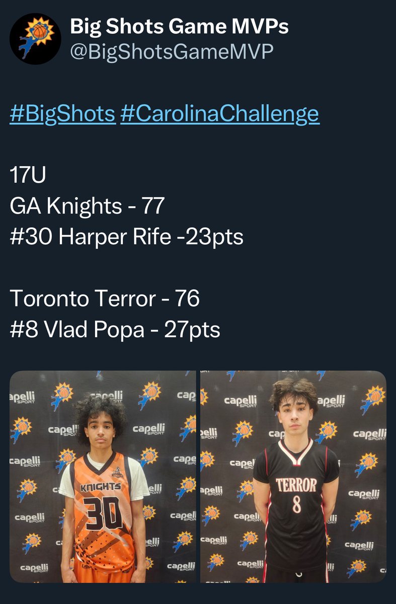 Double Rim Assassin (@grrife) on Twitter photo Some good basketball and lots of room for growth. Great weekend fellas!!
<a href="/GAKnights/">GaKnights Basketball</a> <a href="/hsgr2026hoops/">Harper SG Rife</a> <a href="/1anonlyq/">Qwes Williams</a> <a href="/Royalm44/">East Coweta Boys Basketball</a> Some good basketball and lots of room for growth. Great weekend fellas!!
<a href="/GAKnights/">GaKnights Basketball</a> <a href="/hsgr2026hoops/">Harper SG Rife</a> <a href="/1anonlyq/">Qwes Williams</a> <a href="/Royalm44/">East Coweta Boys Basketball</a>
