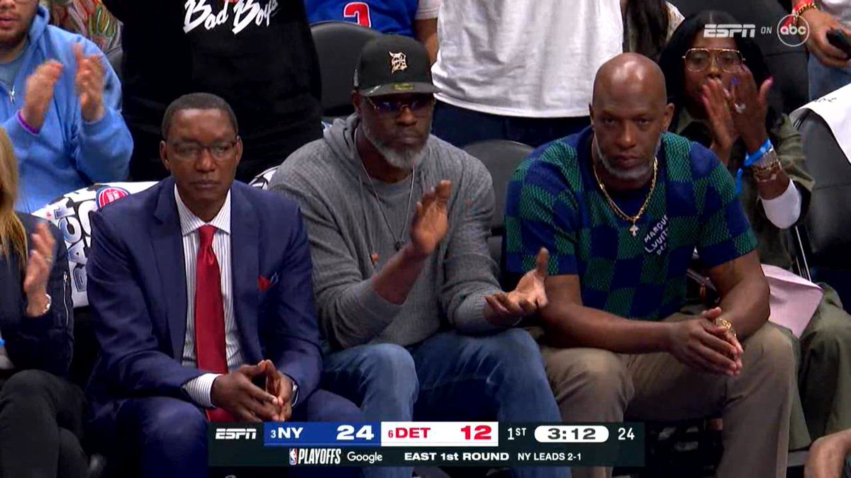 Seeing Chauncey and all of these Detroit alums at their playoff game makes me wish more of the Blazers would show up for our playoff games over the years.
