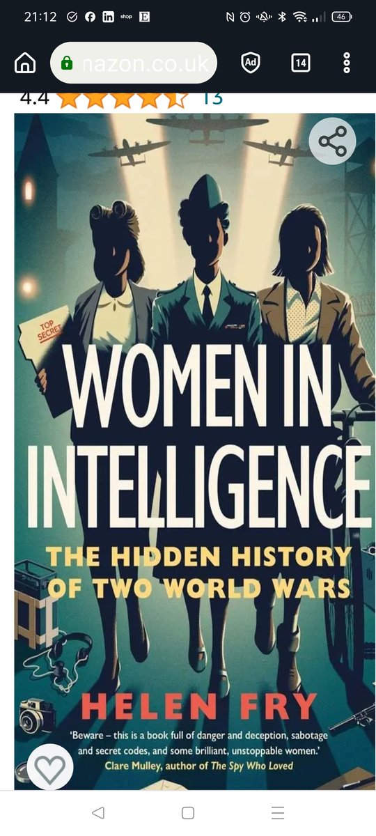 #catchatbookclub
I'm still e-reading this! It is really interesting, I just only manage to read on lunch breaks with everything else going on, I am 82% through.  Fascinating stuff, the connections and geography, women being represented in history. #CatChatBookClub
