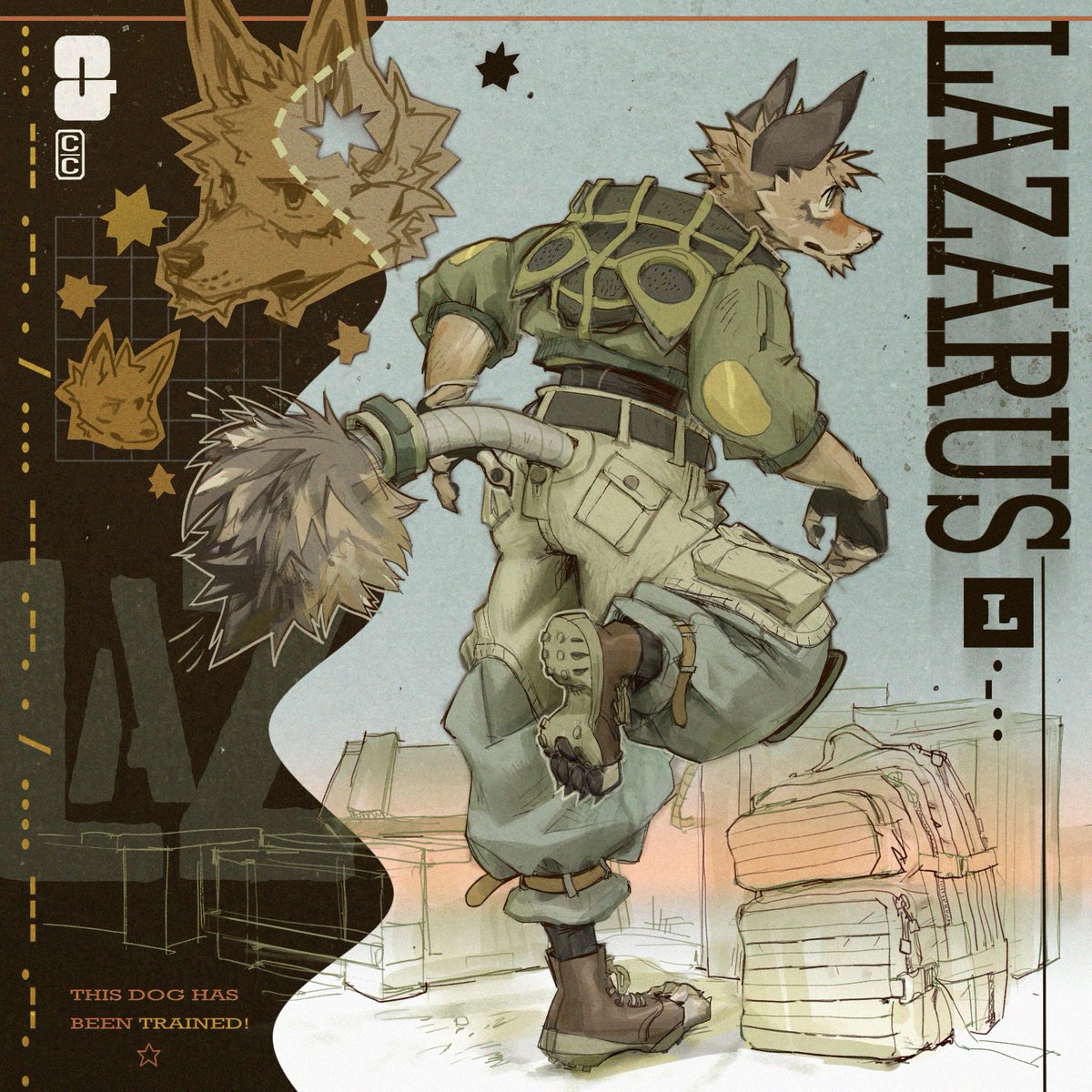 My guy Lazarus from 2024's Chroma Corps. I keep drawing this mutt.
#ChromaCorps #ChromaCorps2024 #Furryart #Furry