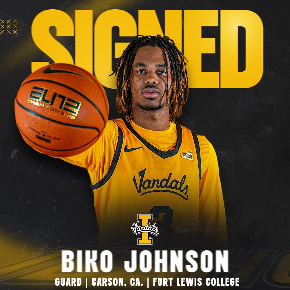 Idaho Basketball (@vandalhoops) on Twitter photo ππ’π π§ππ ππ§π ππππ₯ππ βοΈ
From the Rocky Mountains to the Palouse, Biko Johnson is officially an Idaho Vandal! βοΈ
πΎππππππ ππ πππ ππππππππ πππππππ ππ πͺππππππ π©πππππππππ π₯
#GoVandals ππ’π π§ππ ππ§π ππππ₯ππ βοΈ
From the Rocky Mountains to the Palouse, Biko Johnson is officially an Idaho Vandal! βοΈ
πΎππππππ ππ πππ ππππππππ πππππππ ππ πͺππππππ π©πππππππππ π₯
#GoVandals