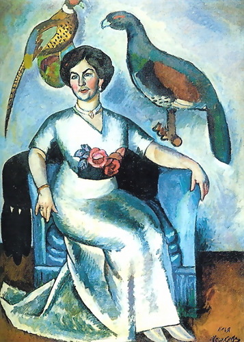 Portrait of a Lady with Pheasants wikiart.org/en/ilya-mashko…