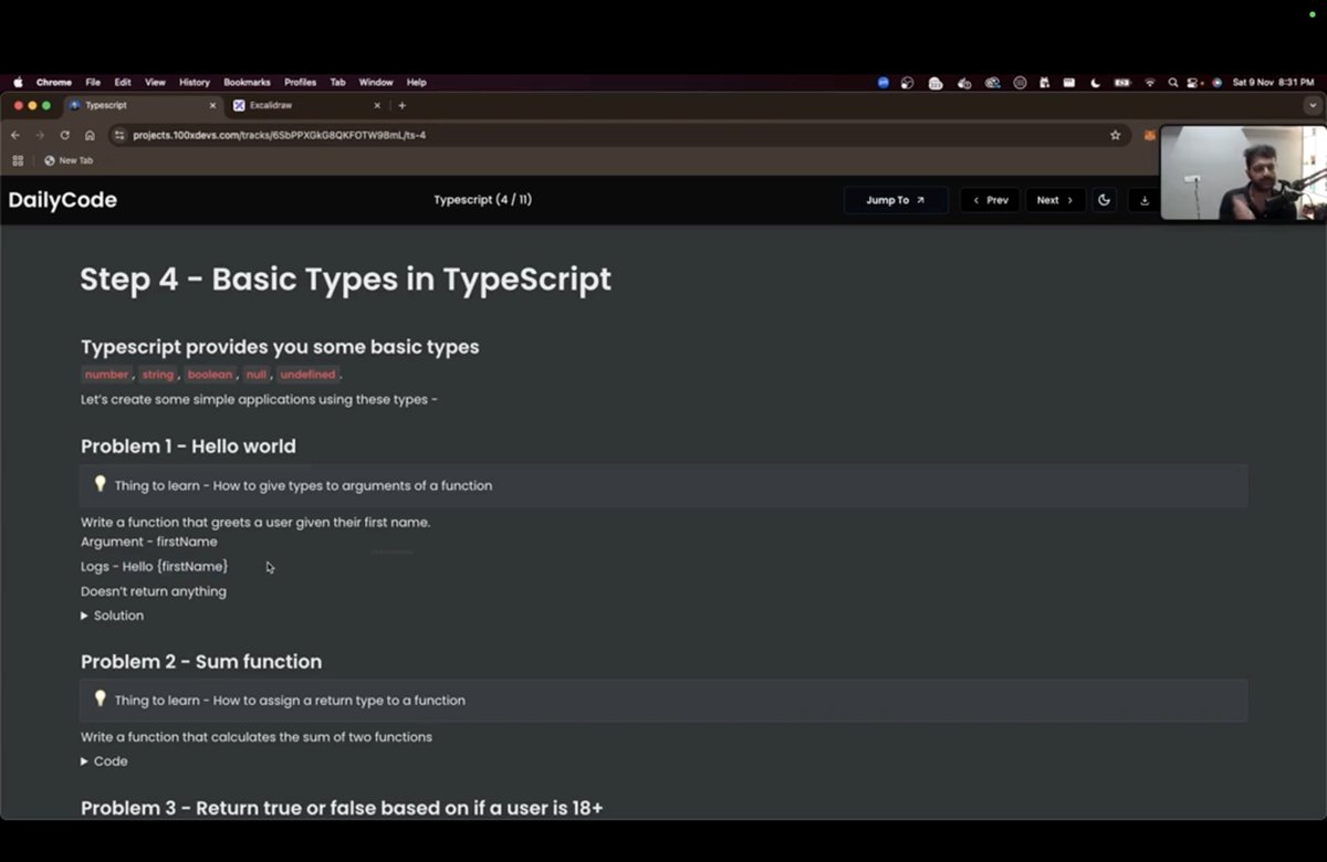 Anshul_For_X's tweet image. Watched video:
Studied types and interfaces in TypeScript for better structure.

Project update:
Integrated Course API using RTK Query.
Applied interfaces for strong typing.
Improved code structure and type safety.