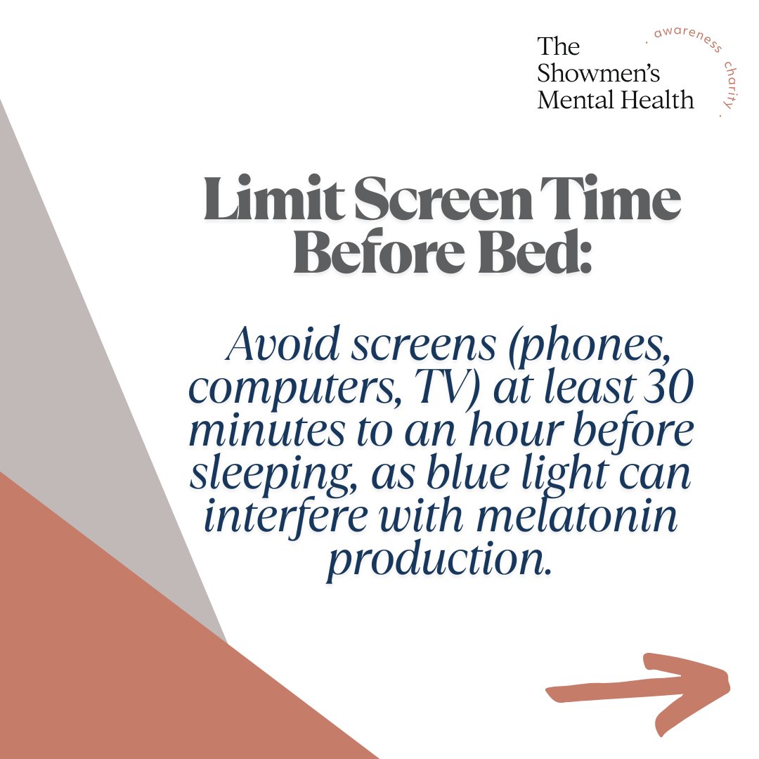 Struggling to get good sleep? Try these 4 simple tips to improve your snooze game 🛌💤

Your future well-rested self will thank you 😴✨

#showmensmentalhealth #mentalhealth #fairgroundindustry #selfcare #happy #love #wellness #supportingfamilies #standingtogether #stress