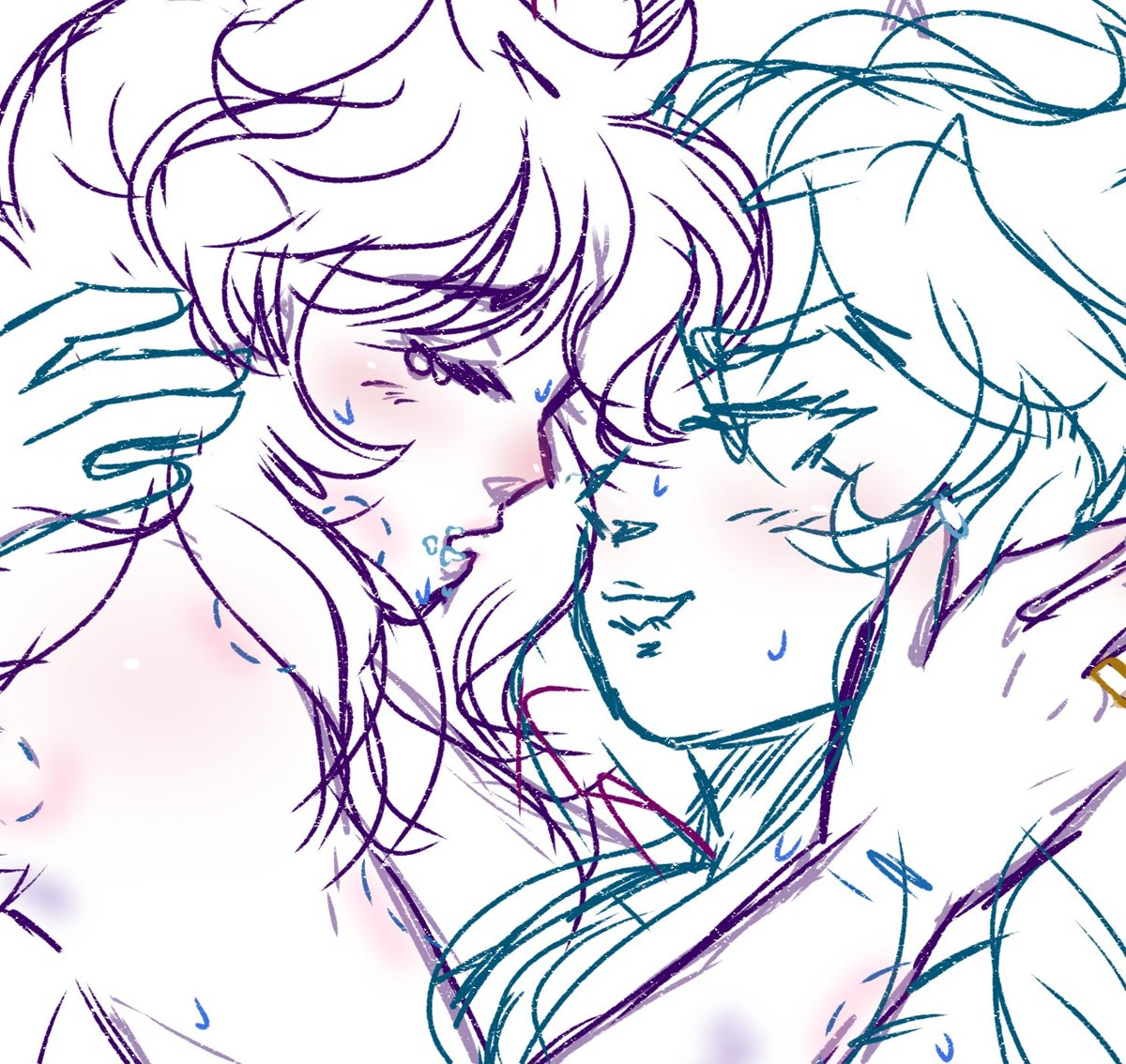 He vuelto 😈🙌

Bueno, esta vez es sólo un ligero sketch, ya saben, lo normal

Poco a poco voy agarrando confianza, aunque aún no me atrevo a dibujar cosas tan extremas, je 🕴