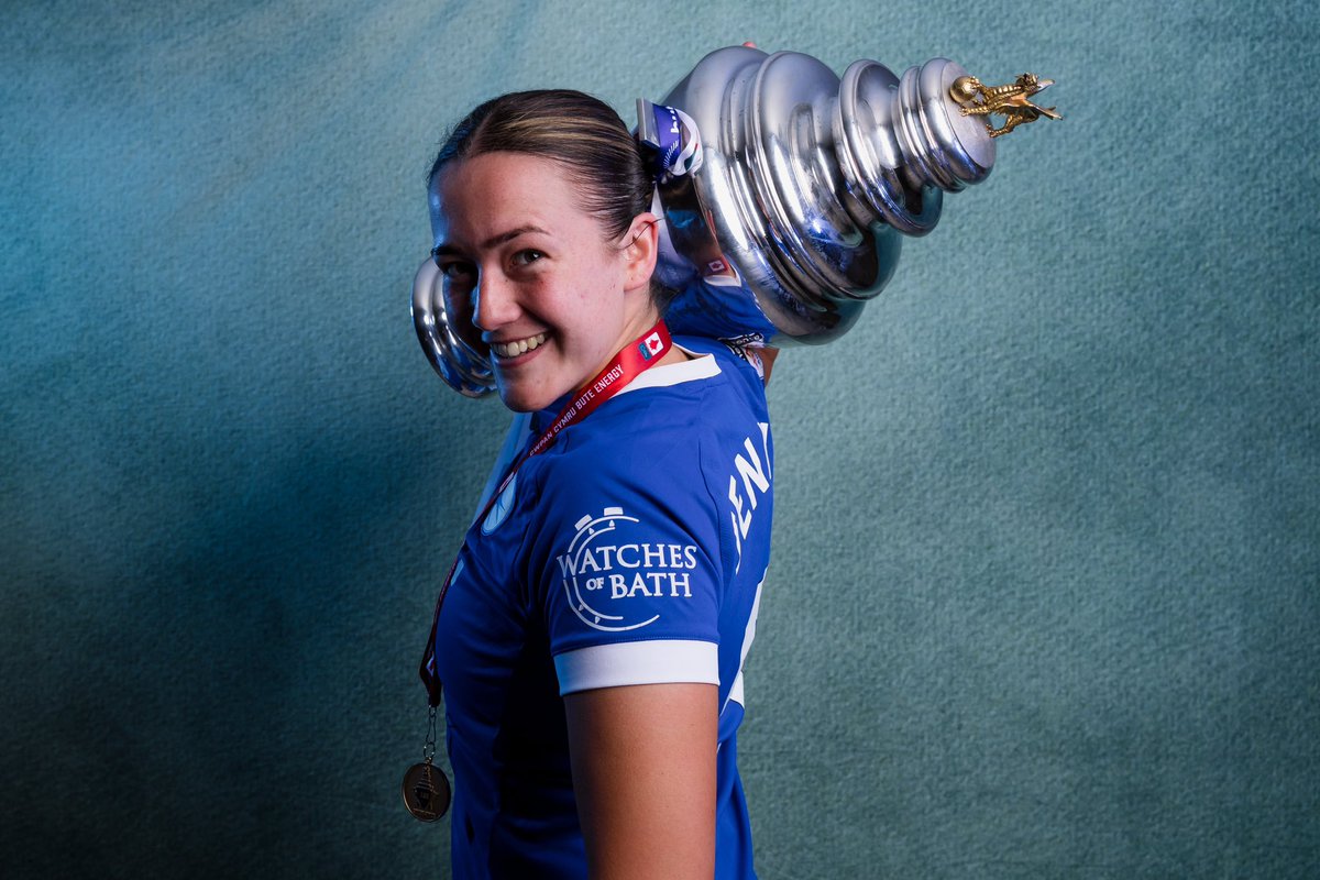 FAWales's tweet photo. Four in a row 🏆

@CardiffCityFCW | #ButeEnergyWelshCup https://t.co/pZf8ivtBQe