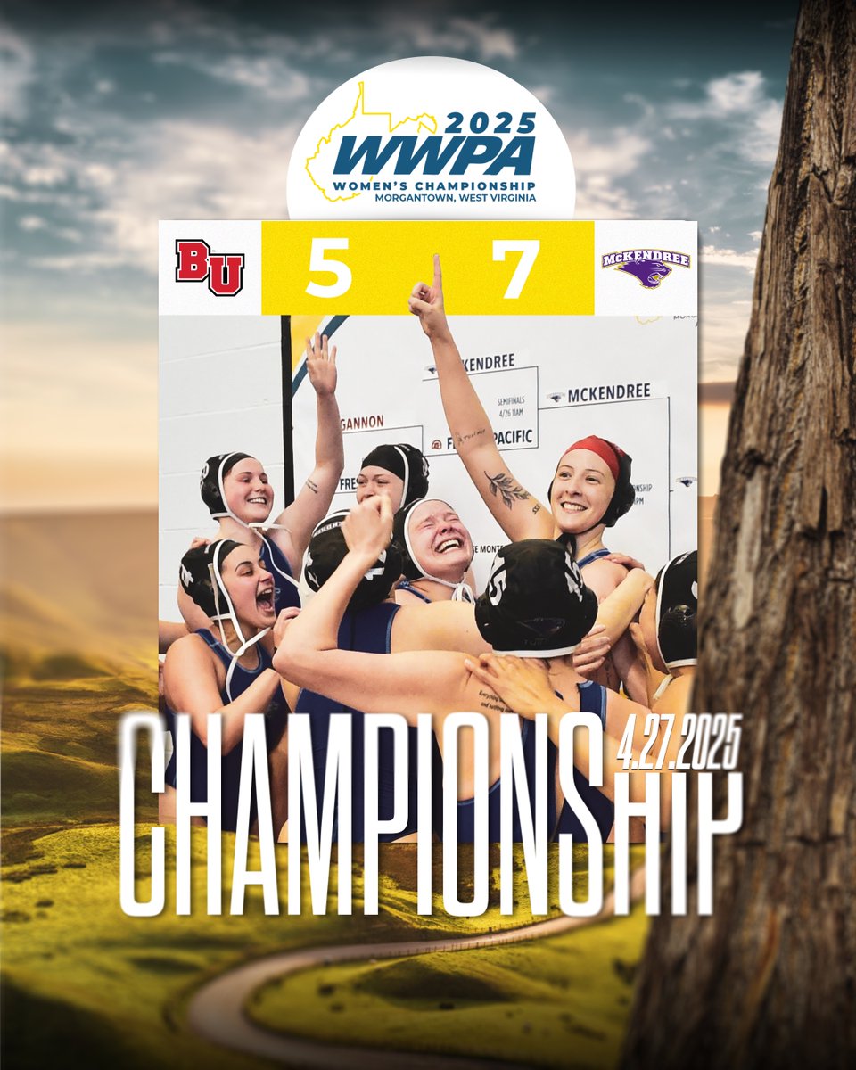 Western Water Polo Association (@thewwpa) on Twitter photo 🚨 <a href="/McKBearcats/">McKendree Bearcats</a> are headed to Nationals 🚨
Tragedy to triumph: resilient <a href="/McKendree_Polo/">McKendree Water Polo</a> topples two-time defending champion Biola, 7-5, to win first #WWPA title 🏆
#ncaawaterpolo 🚨 <a href="/McKBearcats/">McKendree Bearcats</a> are headed to Nationals 🚨
Tragedy to triumph: resilient <a href="/McKendree_Polo/">McKendree Water Polo</a> topples two-time defending champion Biola, 7-5, to win first #WWPA title 🏆
#ncaawaterpolo