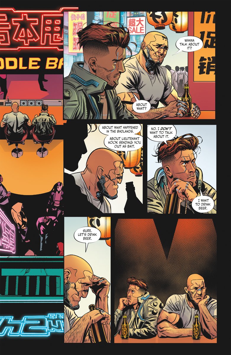 DarkHorseComics's tweet photo. ICYMI: MaxTac SPAR Delta is assigned downtime to recover from their injuries in issue #4 of Cypberpunk 2077: Psycho Squad, new this week: https://t.co/iT6XxtoP4h

By @DanPGWatters, Kieran McKeown, @LGiadaMarchisio, @GoFrankGo. With @CDPROJEKTRED https://t.co/0vFTEsoiaO