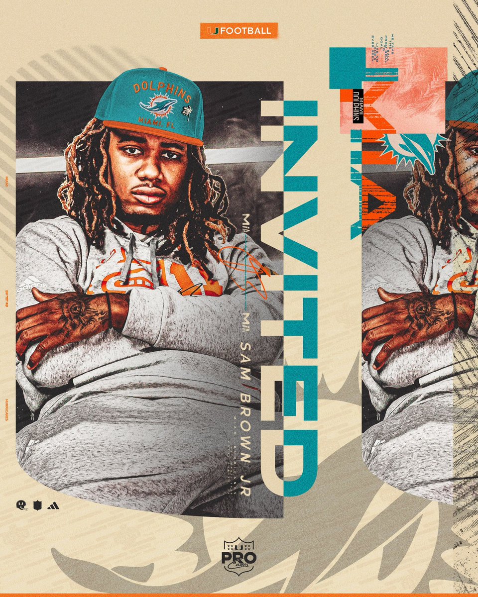 Miami Hurricanes Football (@canesfootball) on Twitter photo Staying in the 305!
Sam Brown Jr. has been invited to the <a href="/MiamiDolphins/">Miami Dolphins</a> rookie camp! 🙌 Staying in the 305!
Sam Brown Jr. has been invited to the <a href="/MiamiDolphins/">Miami Dolphins</a> rookie camp! 🙌