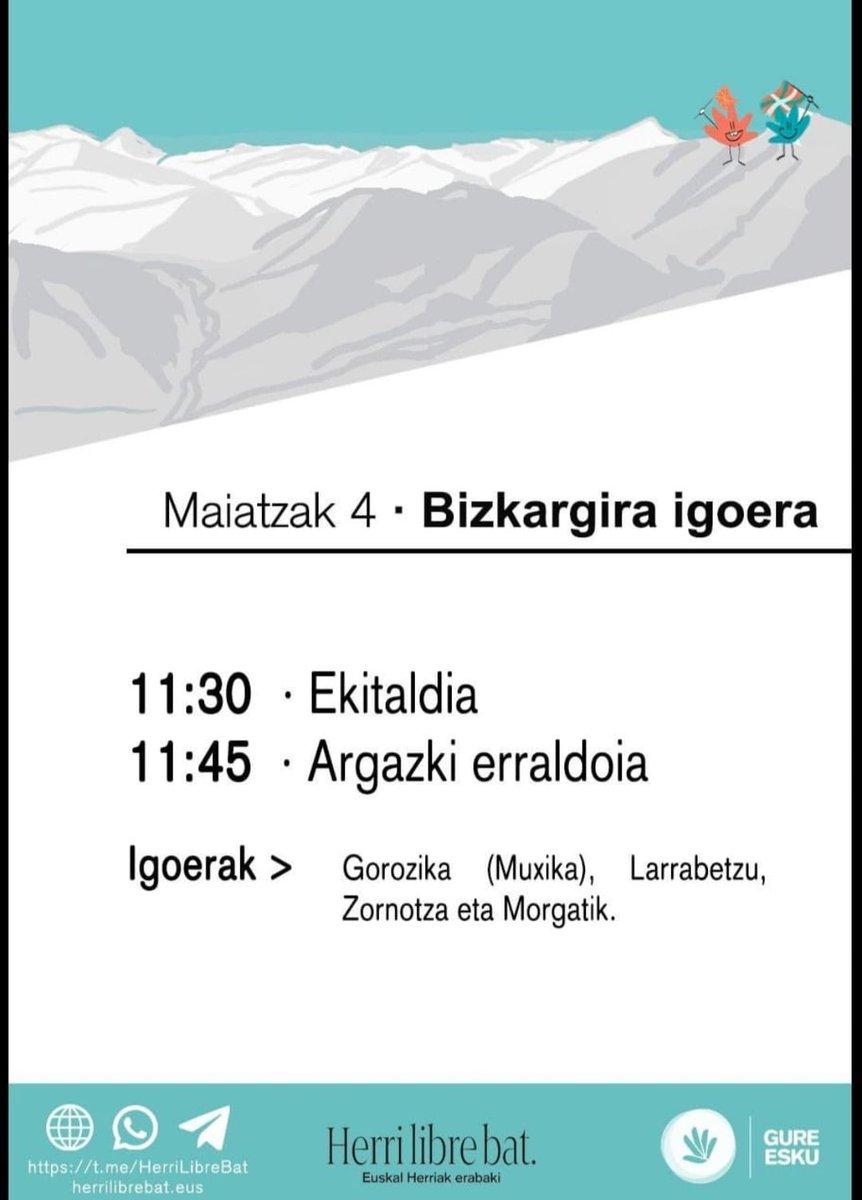 Hainbat deustuarrek urtero daukagu Bizkargira igotzeko ohitura, baina aurten ea 🍅🍅🍅🍅🍅 talde handia hurbiltzen garen...  #E7rako giroa berotzen. 
Anima zaitezte!!!