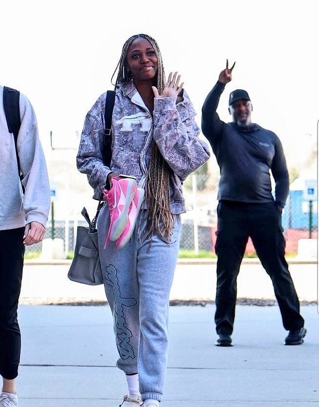 Tilly Boler from Jackson State arrive at WNBA Chicago Sky training camp
