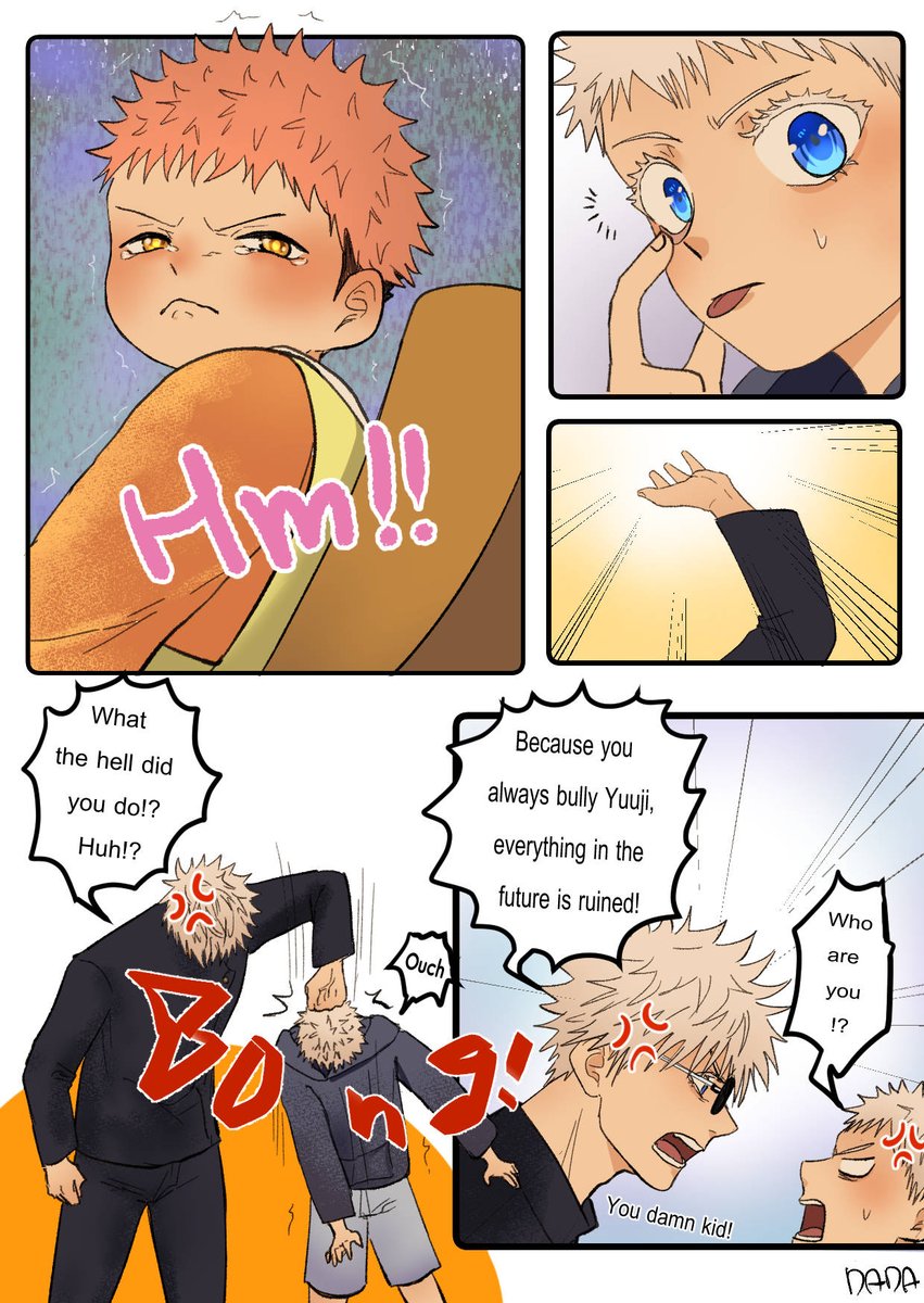 gereyon's tweet photo. Stop bullying Yuuji, you idiot! (1) 🔥 
#โกะยู #goyuu #五悠 https://t.co/UM6VrXlU6T