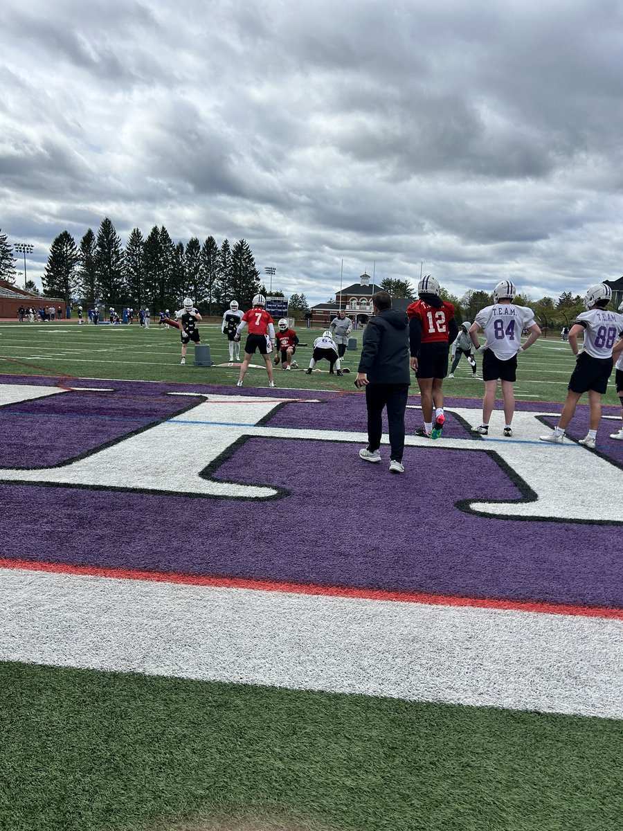 Thank you <a href="/AmherstCollFB/">Amherst College Football</a> for having me up today to tour the campus and watch practice. It was a great experience and opportunity to learn more about the college and program.<a href="/CoachEJMills/">EJ Mills</a> <a href="/CoachMBallard/">Matt Ballard</a> <a href="/MaxRuiz50/">Max Ruiz</a> <a href="/CoachBFitz/">Bill Fitzgerald</a> <a href="/charlieohara_10/">Charlie O’Hara ✞</a>