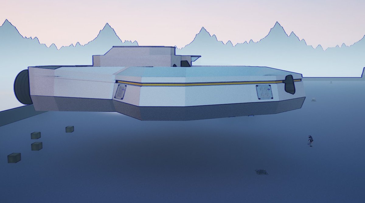 Here is a new Star ship model I have created for use on my next level and a possible ship that you can use for travel. In the near future I also want to have segments where you use said star ships in combat #gamedev #indiegames #gamedevelopment #gaming #gameplay #tanks #ships