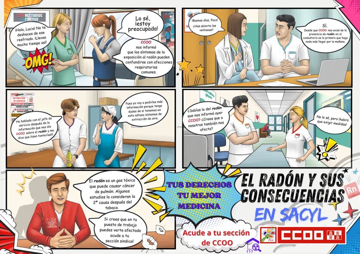 Los síntomas como el resfriado podrían ser el indicador de cáncer de pulmón. Cierto, pero ahora hay que medir y luego remediar las altas concentraciones.

Por cierto, más de 7 años de exposición innecesaria al radón de los trabajadores por el injustificado retraso en la