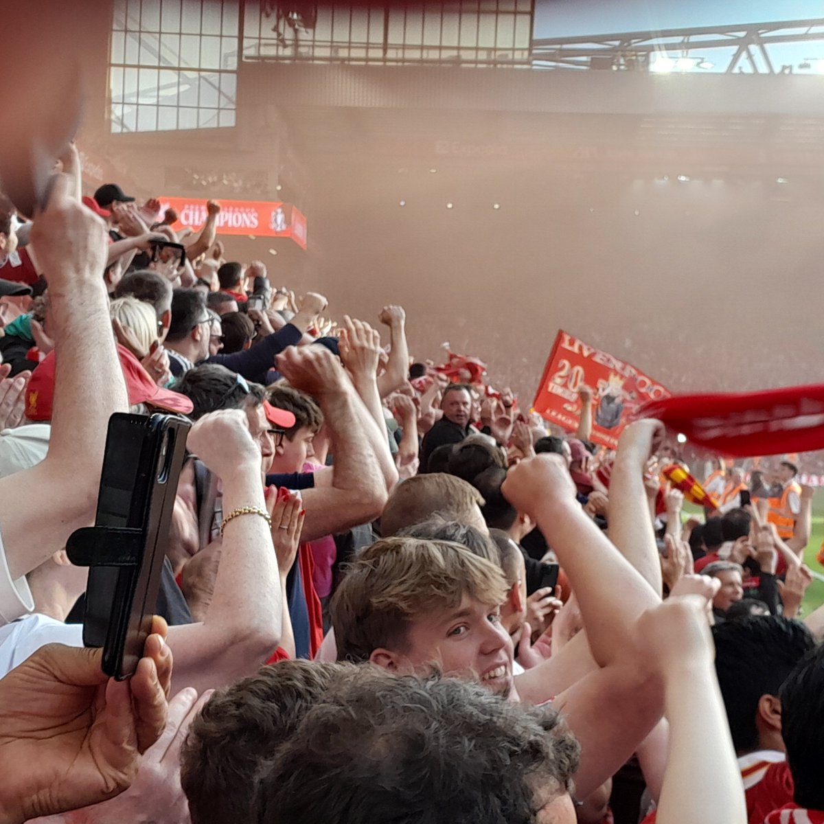 Back on our perch. Champions