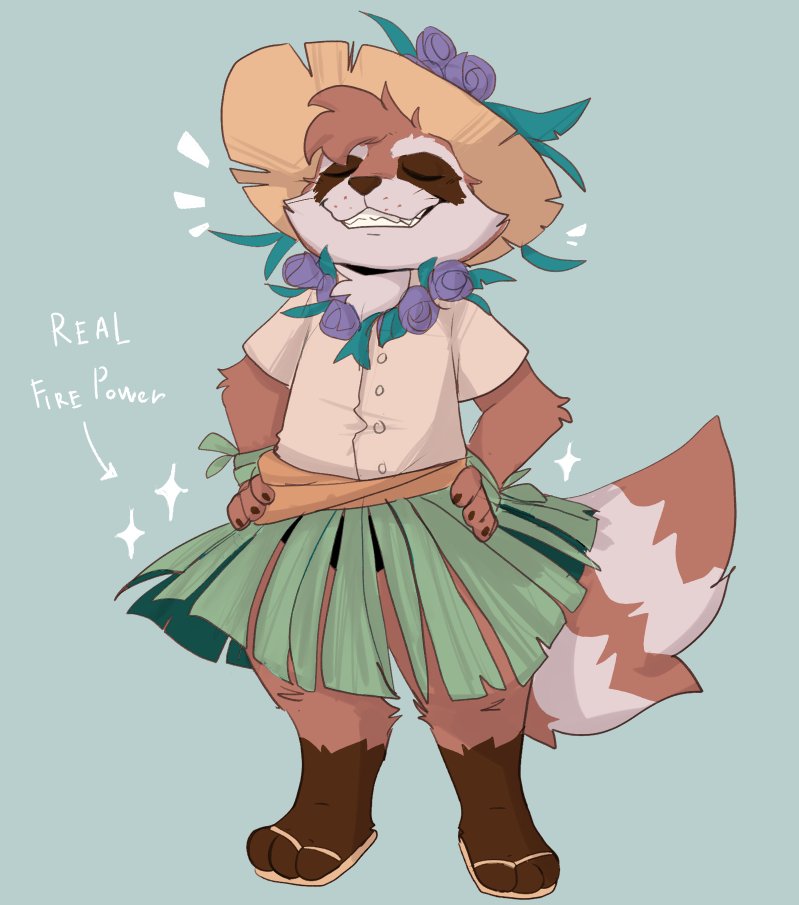 Was hoping they would've given him a hula skirt...