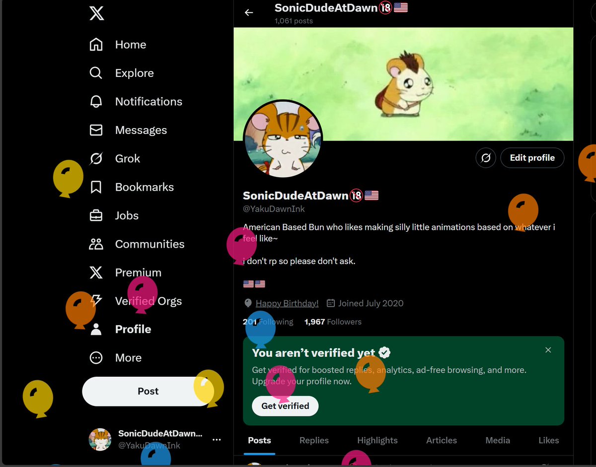 It's ma birthday :3.

I'm old now.