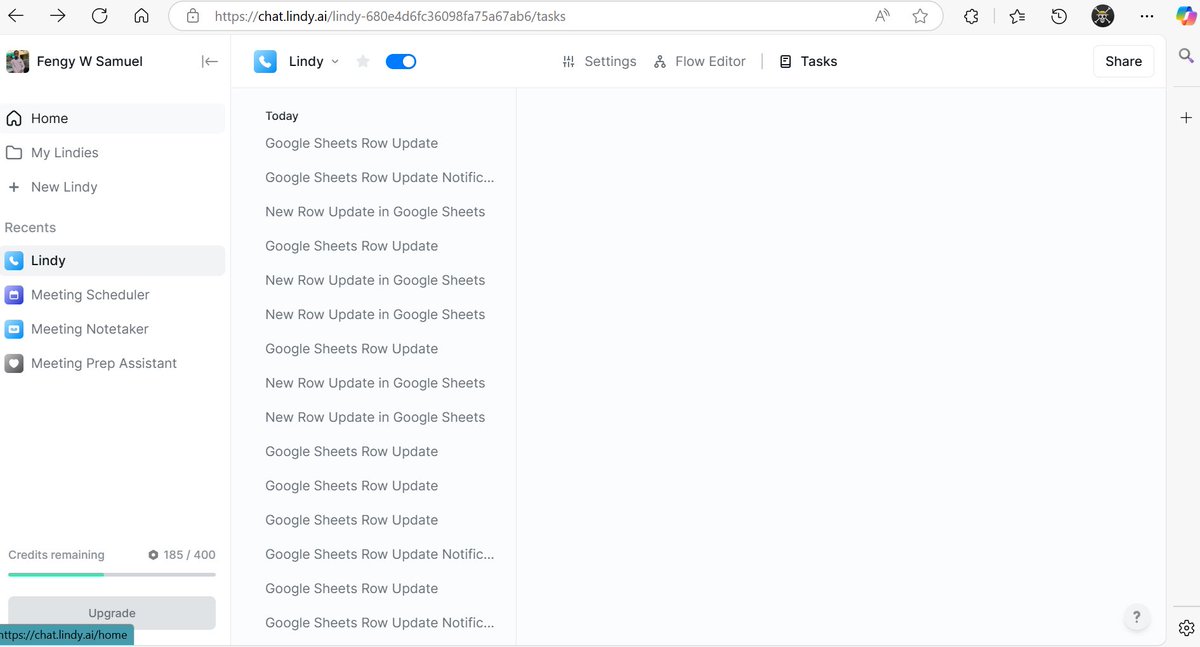 Fengy_Samuel's tweet photo. Week 1, Day 5: ALX AI Starter Kit

Using the AI software called “Lindy” I created an AI -Powered Automation Agent. Below are the resulting images of this task. 

#ALX_AiSK @alx_africa  @jbarbier  @lowercase_life https://t.co/ssJOxbCYft