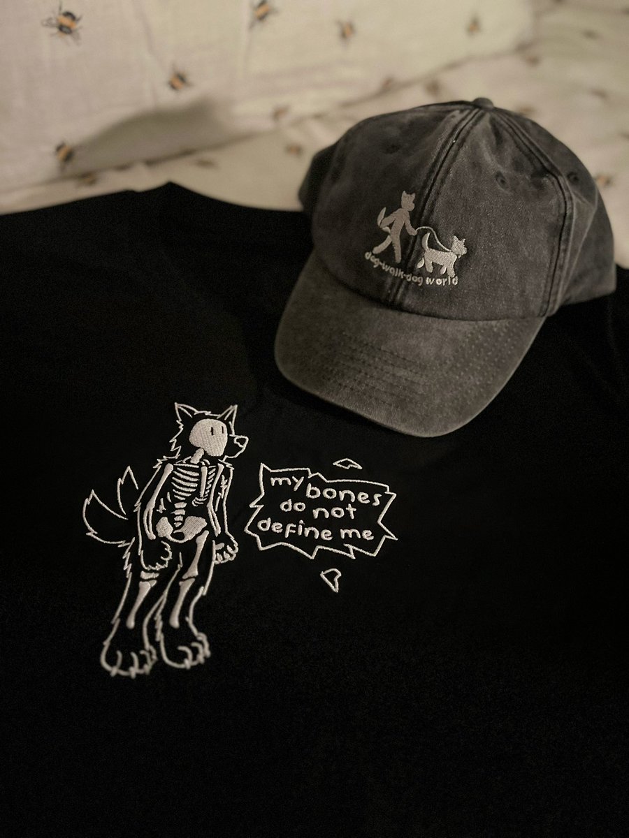 🦴 New design 🦴

Also excited to be introducing embroidered hats. These will be available on our website tomorrow!
