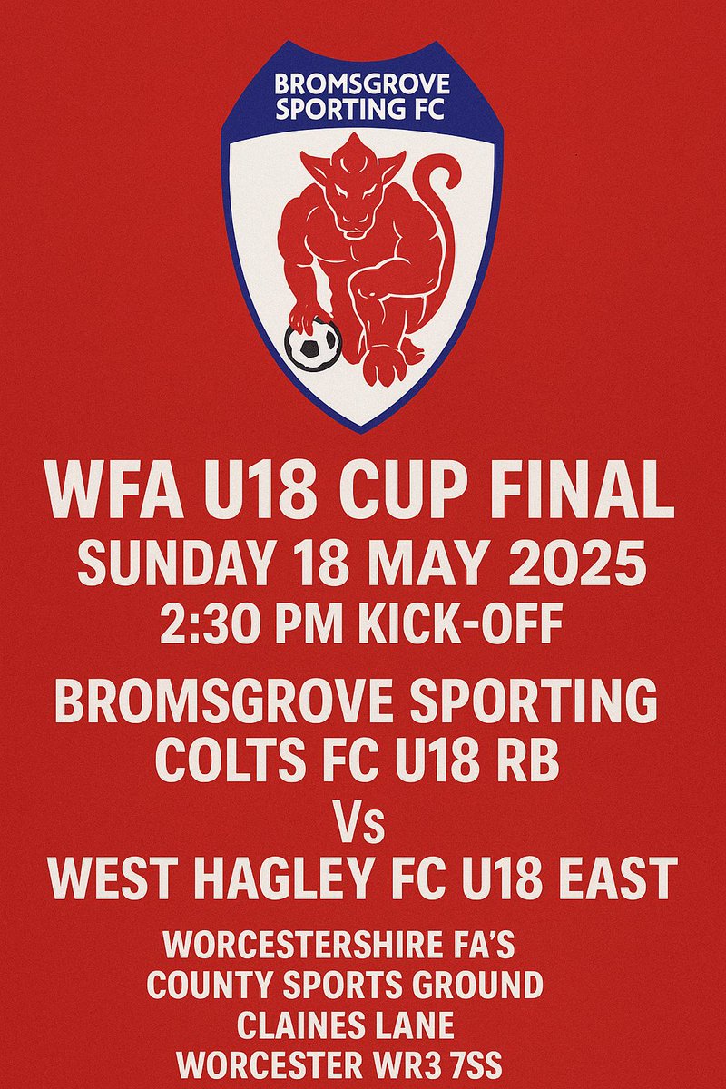 Bromsgrove Sporting Colts FC tweet media