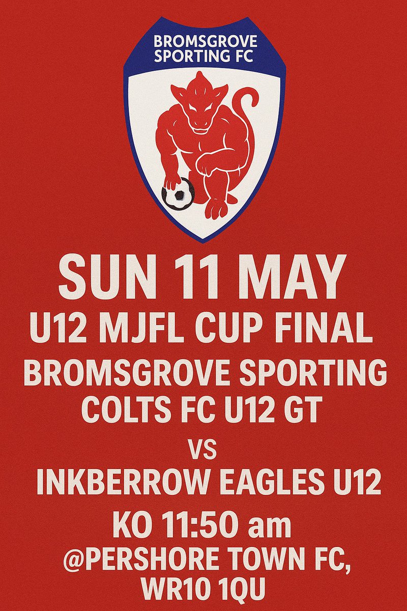 Bromsgrove Sporting Colts FC tweet media