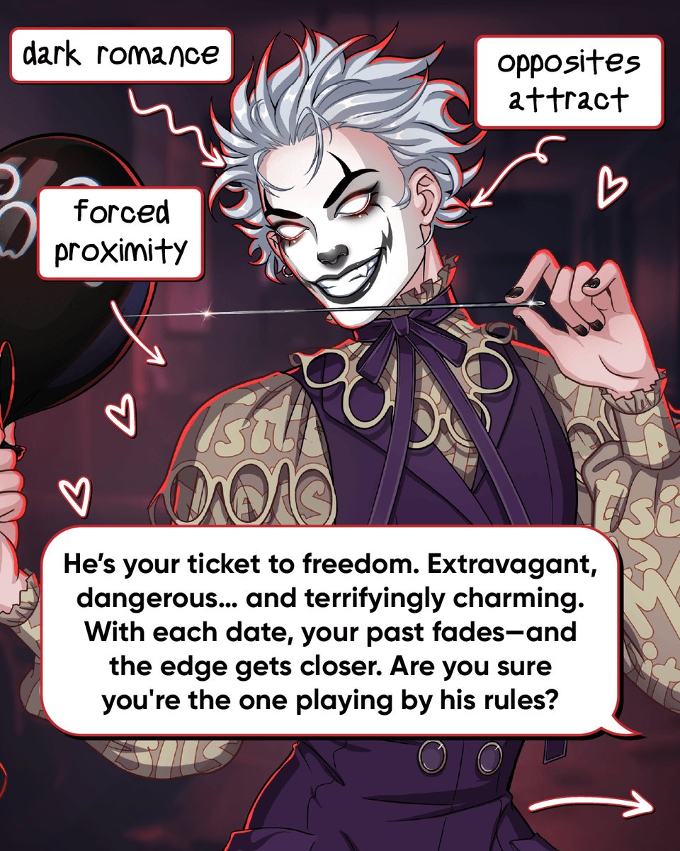 MechatLove's tweet photo. If you’ve already met him — share your impressions! 
If not — tap the link and search Vile Darko🖤
https://t.co/wpStn4RL6G

Here are 3 reasons why you should dive in:
🎭 Love solving mysteries? Try to handle what Vile has prepared for you.
🎭 Always wanted to try something crazy? This is your chance.
🎭 A dark romance rollercoaster that’ll leave you breathless — and screaming for more.