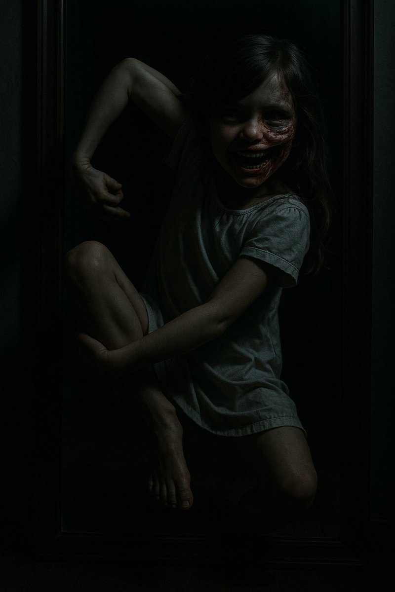 LeandroGalvis69's tweet photo. Cada noche,  Sara se miraba al espejo, doblando sus huesos como ramas secas. 1° los brazos, luego las piernas. Su sonrisa se ensanchaba hasta desgarrar su rostro. Nadie en casa quería verla... pero ella ya había aprendido a deslizarse bajo las puertas. 
https://t.co/Qu3tudQA4V https://t.co/rn3ruxldTd
