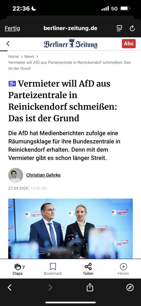 Zu dämlich um sich an einen Mietvertrag zu halten, aber ein Land regieren wollen.🙄